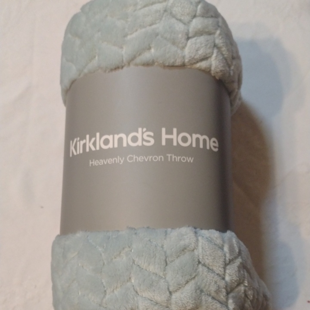 Kirkland's Home Chevron Throw - Soft Blue